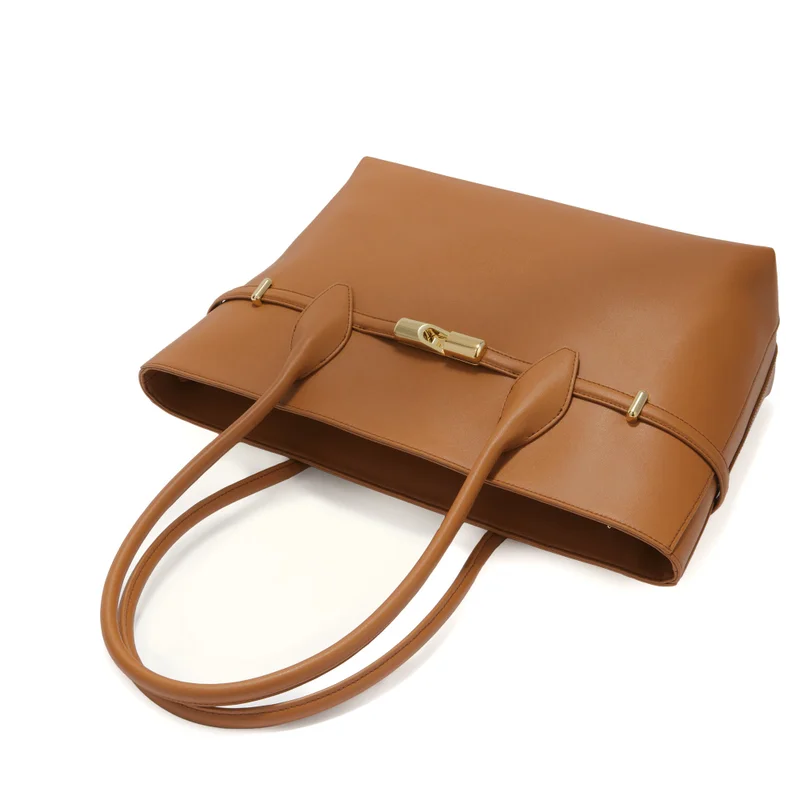 Furla Brown Goccia Brown Tote Bag - Large for Women | Best Price UAE